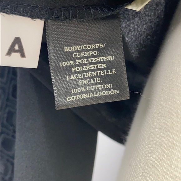 Ann Taylor black top with lace embellishments - Picture 7 of 7